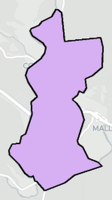 Covington County VA school district boundaries map