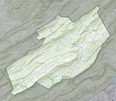 Craig County VA USGS topo map