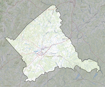 Culpeper County VA USGS topo map