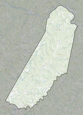 Cumberland County VA USGS topo map