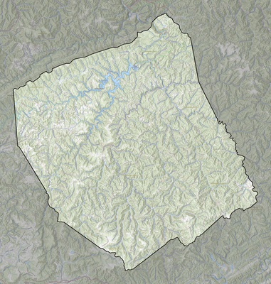 Dickenson County VA USGS topo map