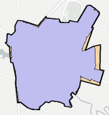 Emporia County VA school district boundaries map
