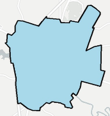 Emporia County VA ZIP code boundaries map