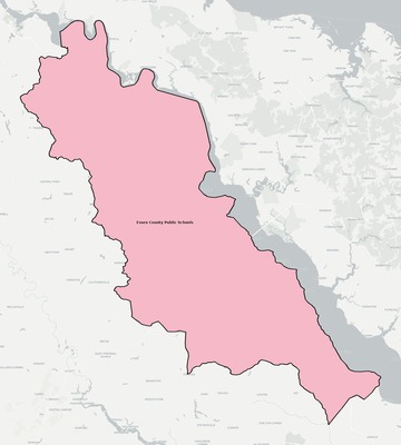 Essex County VA school district boundaries map