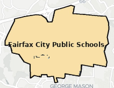 Fairfax County VA school district boundaries map