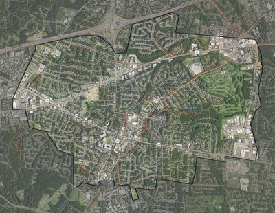 Fairfax County VA USGS imagery and topo map