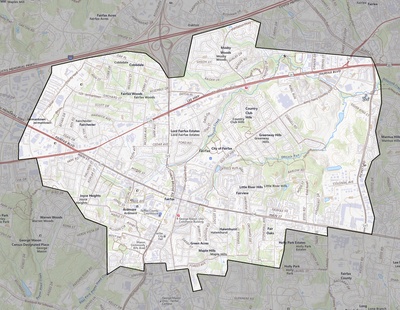 Fairfax County VA USGS topo map