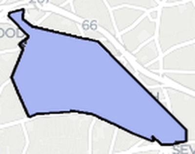 Falls Church County VA school district boundaries map