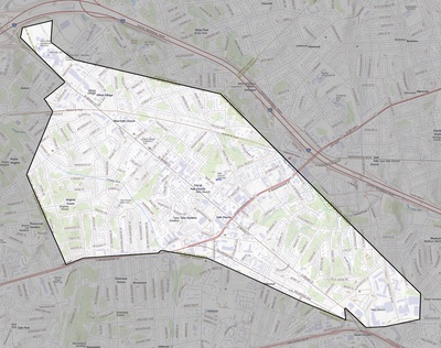 Falls Church County VA USGS topo map