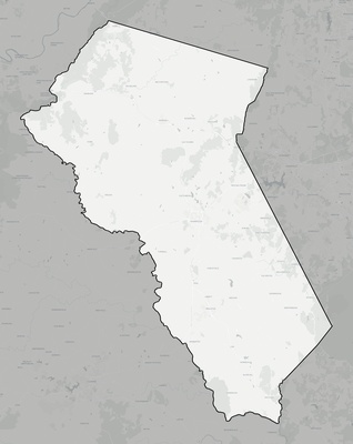 Fauquier County VA county basemap context