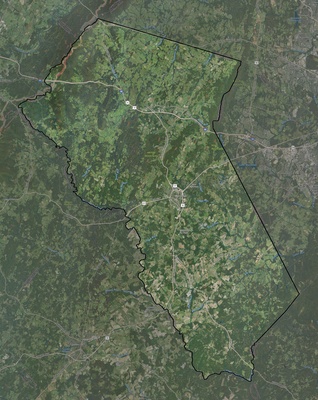 Fauquier County VA USGS imagery and topo map
