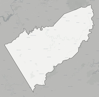 Floyd County VA county basemap context