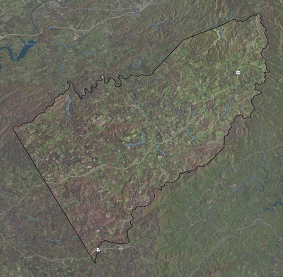 Floyd County VA USGS imagery and topo map