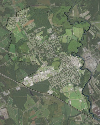 Franklin County VA USGS imagery and topo map
