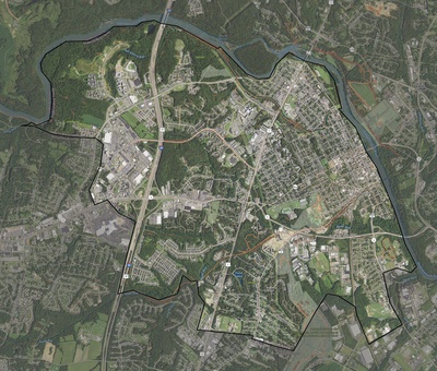 Fredericksburg County VA USGS imagery and topo map