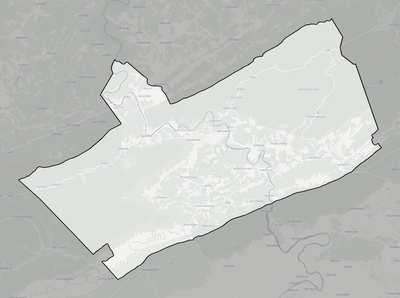 Giles County VA county basemap context