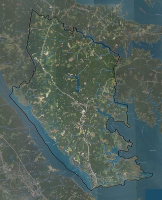Gloucester County VA USGS imagery and topo map