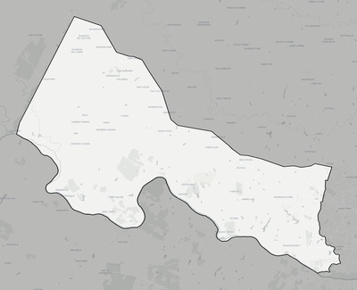 Goochland County VA county basemap context