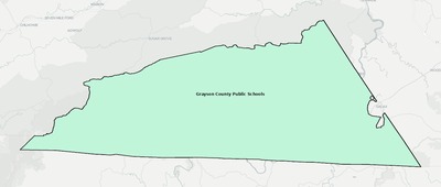 Grayson County VA school district boundaries map