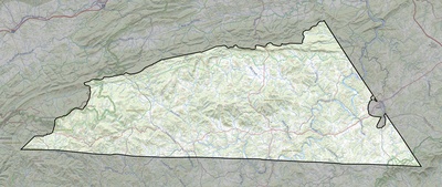 Grayson County VA USGS topo map