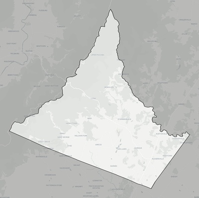 Greene County VA county basemap context