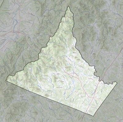 Greene County VA USGS topo map