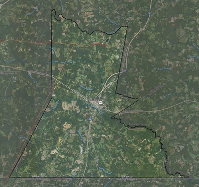 Greensville County VA USGS imagery and topo map