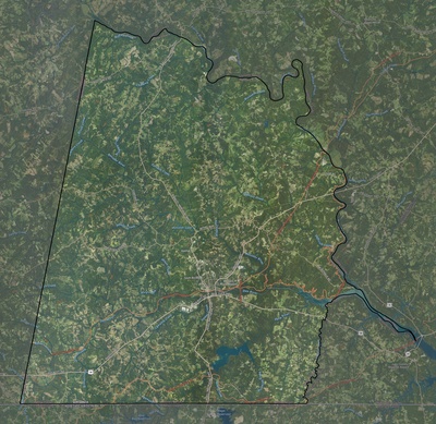 Halifax County VA USGS imagery and topo map