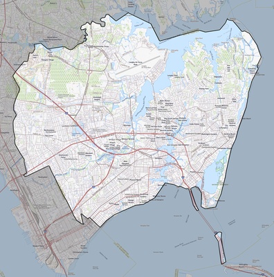 Hampton County VA USGS topo map