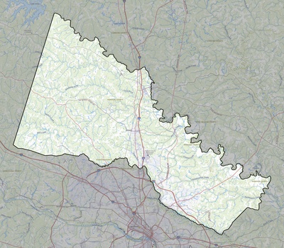 Hanover County VA USGS topo map