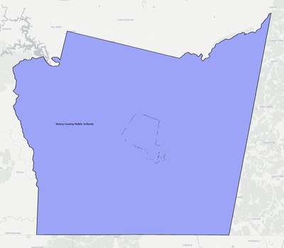 Henry County VA school district boundaries map
