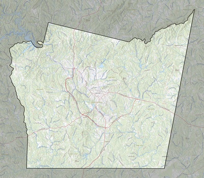 Henry County VA USGS topo map