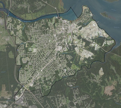 Hopewell County VA USGS imagery and topo map