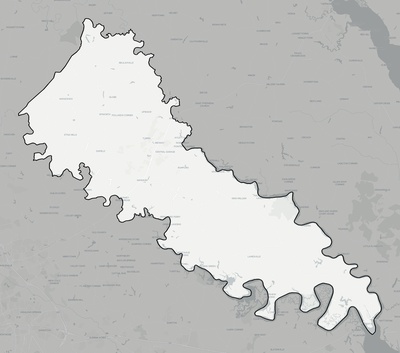 King William County VA county basemap context