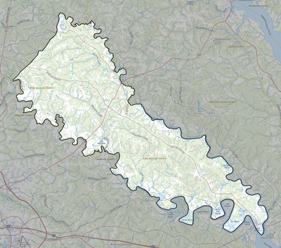 King William County VA USGS topo map