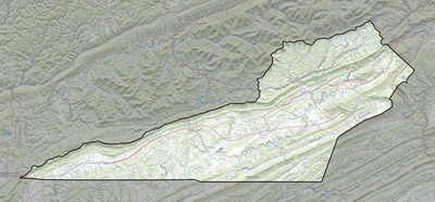 Lee County VA USGS topo map