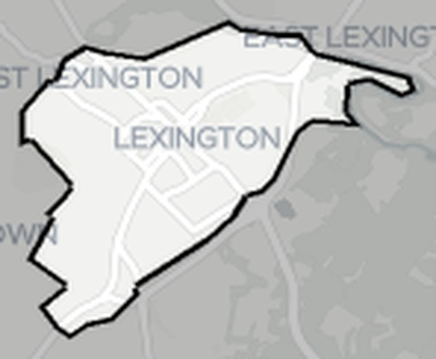 Lexington County VA county basemap context
