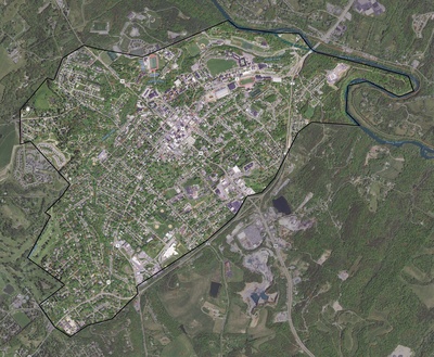Lexington County VA USGS imagery and topo map
