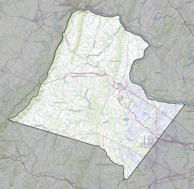 Loudoun County VA USGS topo map