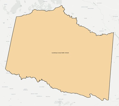 Lunenburg County VA school district boundaries map