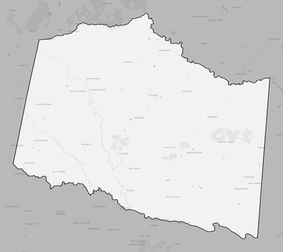 Lunenburg County VA county basemap context