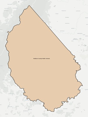 Madison County VA school district boundaries map