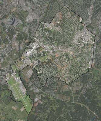 Manassas County VA USGS imagery and topo map