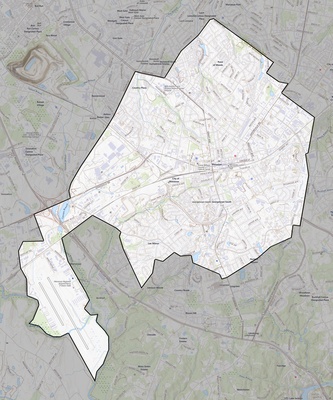 Manassas County VA USGS topo map