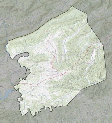 Montgomery County VA USGS topo map