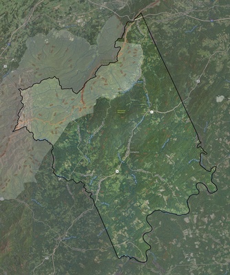 Nelson County VA USGS imagery and topo map