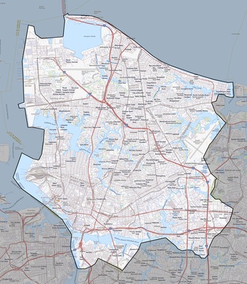 Norfolk County VA USGS topo map