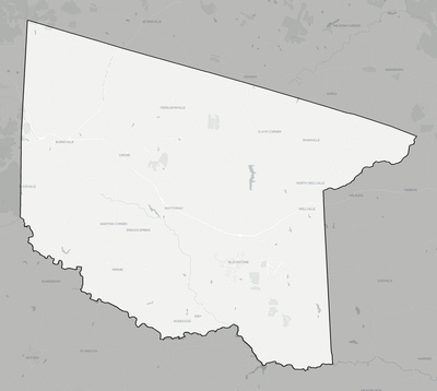 Nottoway County VA county basemap context