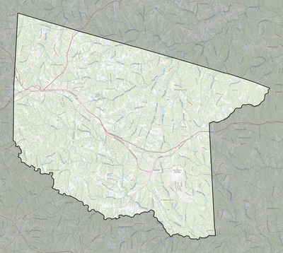 Nottoway County VA USGS topo map