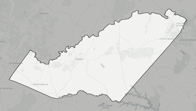 Orange County VA county basemap context